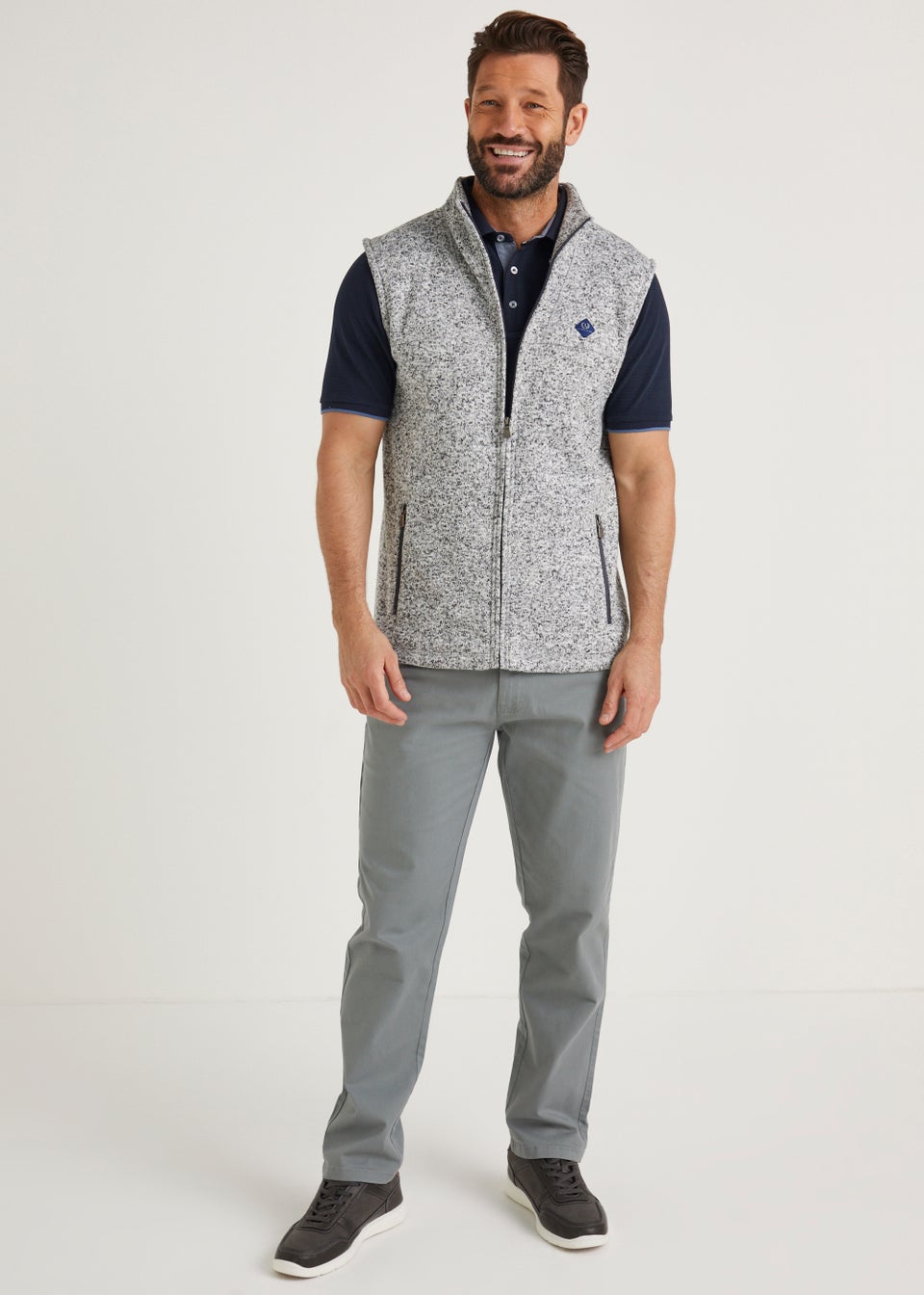 Lincoln Grey Panel Gilet