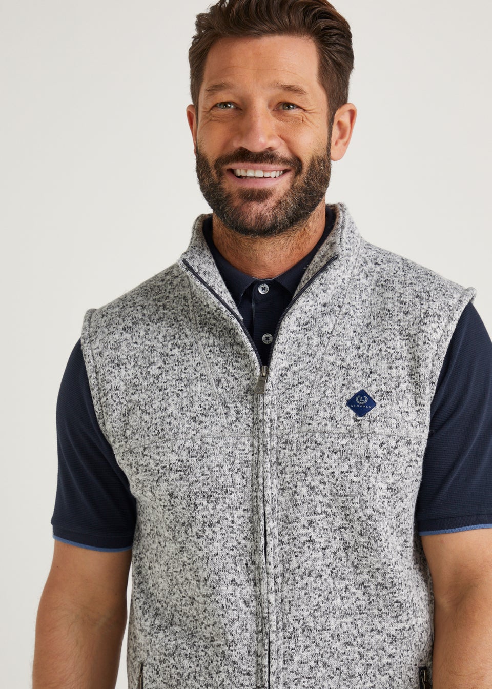 Lincoln Grey Panel Gilet