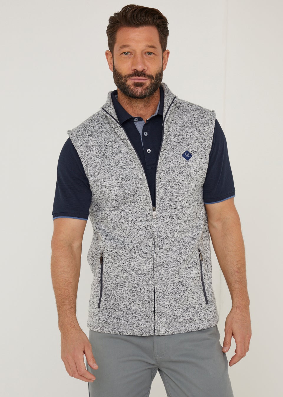 Lincoln Grey Panel Gilet