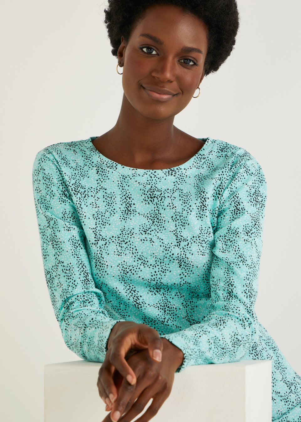 Green Mark Making Long Sleeve Top