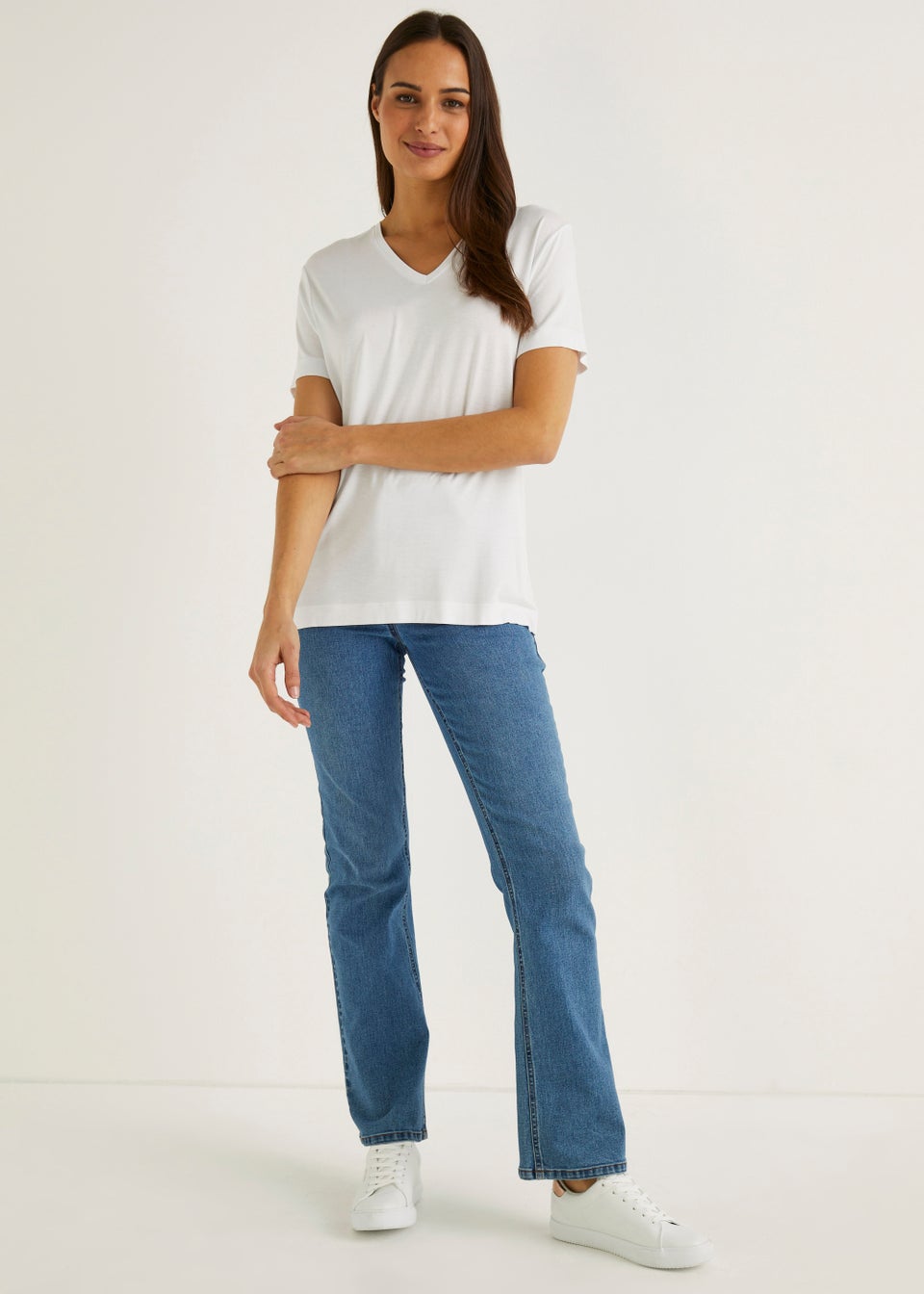 White Essential V-Neck T-Shirt