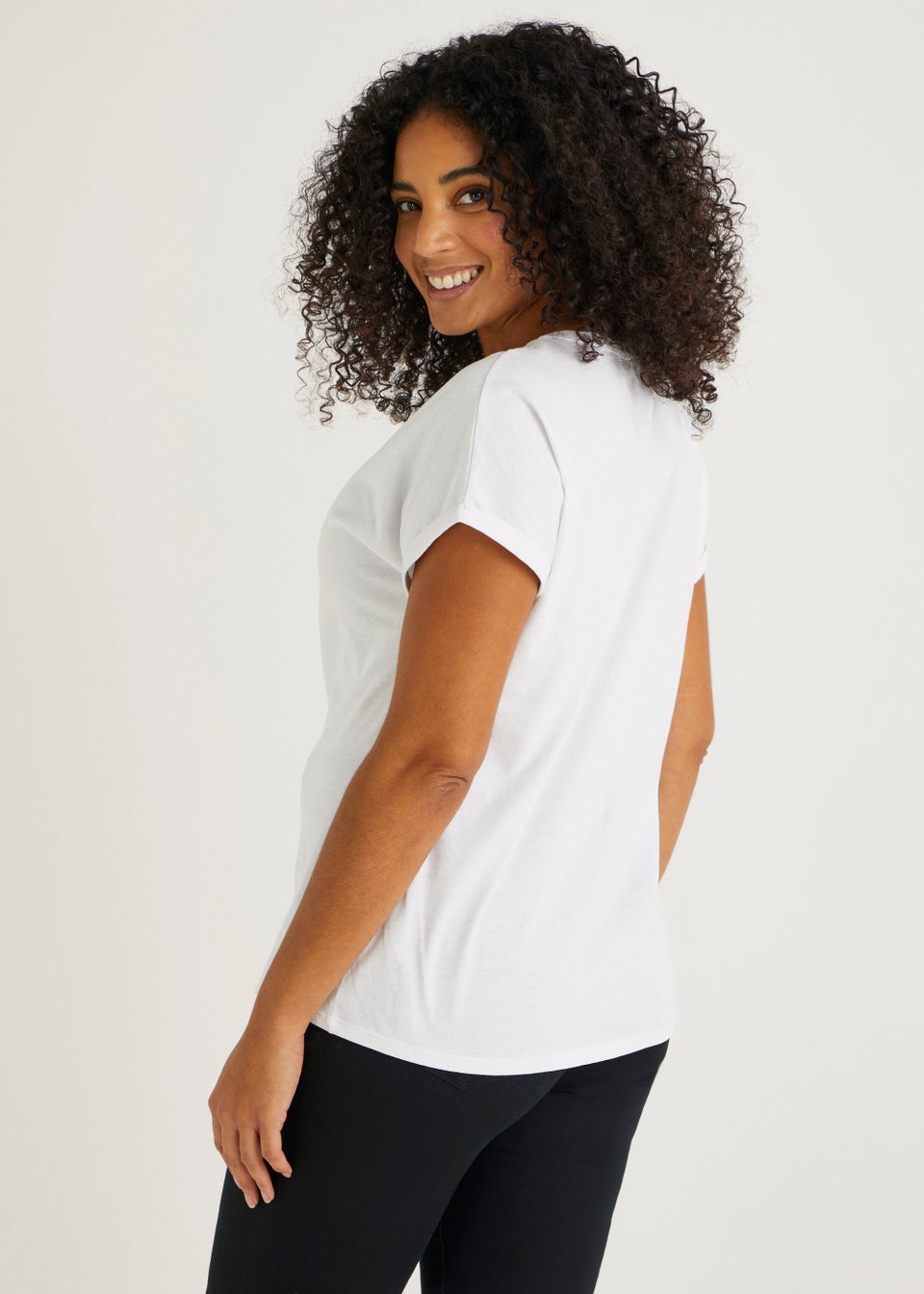 White Heart Slogan T-Shirt