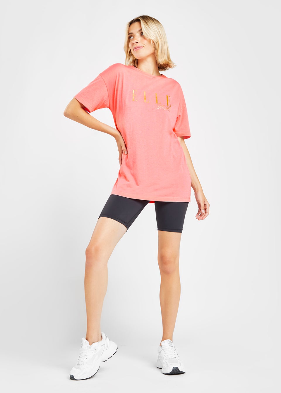 Elle Sport Peach Graphic T-Shirt