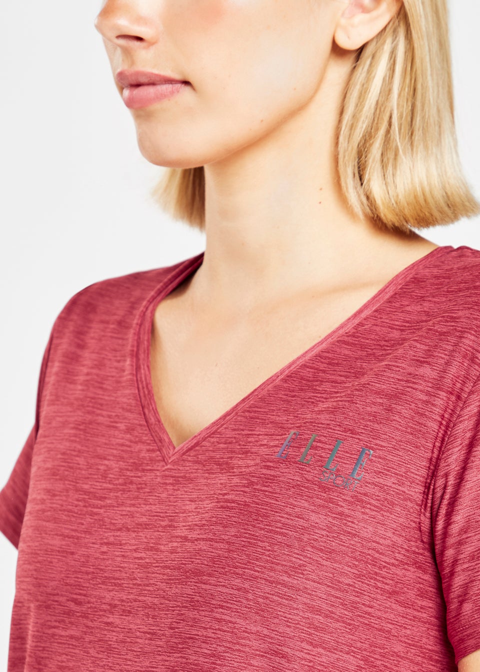 Elle Sport Red Marl Soft Touch Tank Top