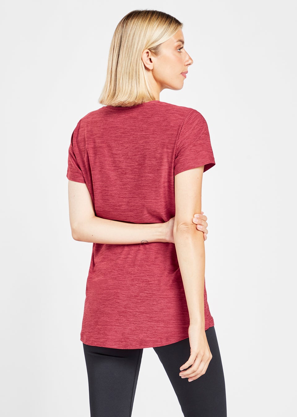 Elle Sport Red Marl Soft Touch Tank Top
