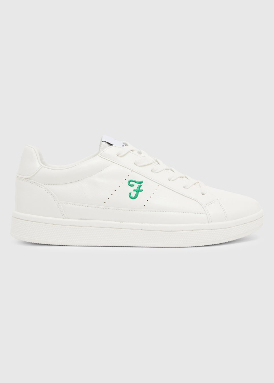 Farah Globe White Cupsole Trainers