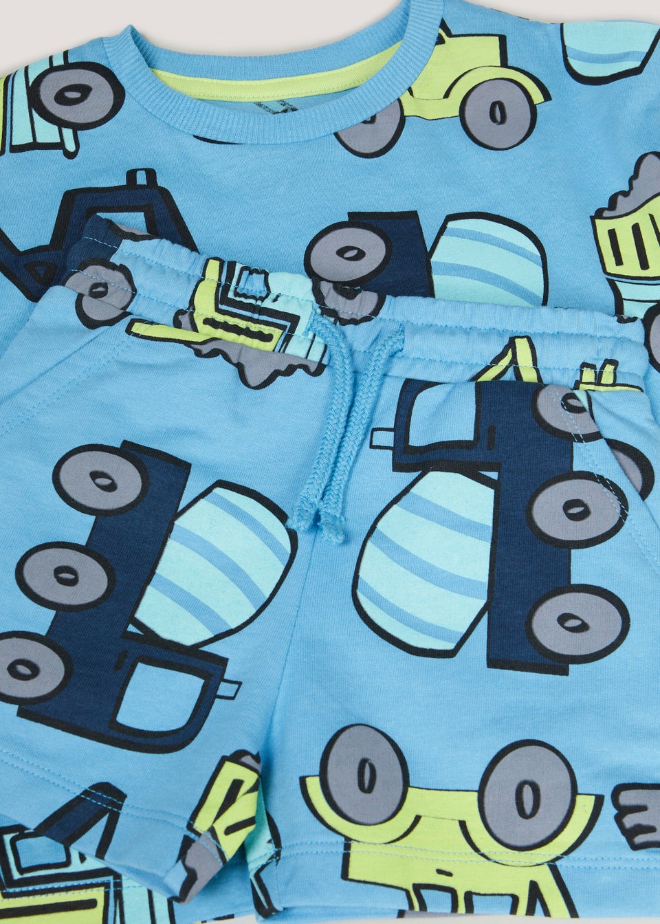 Boys Blue Truck T-Shirt & Shorts Set (9mths-6yrs)