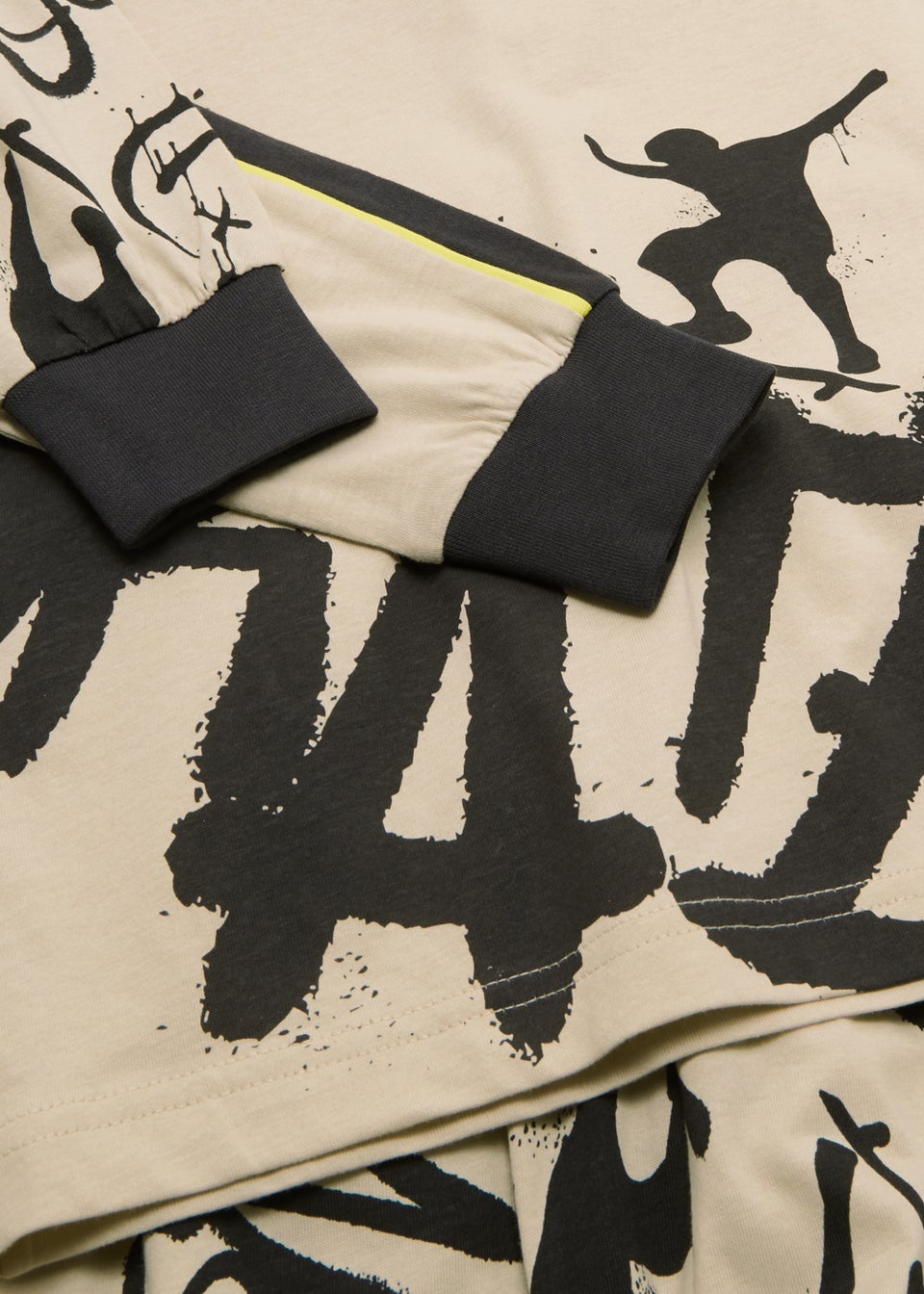 Boys 2 Pack Graffiti & Skate Print Pyjama Sets (4-13yrs)