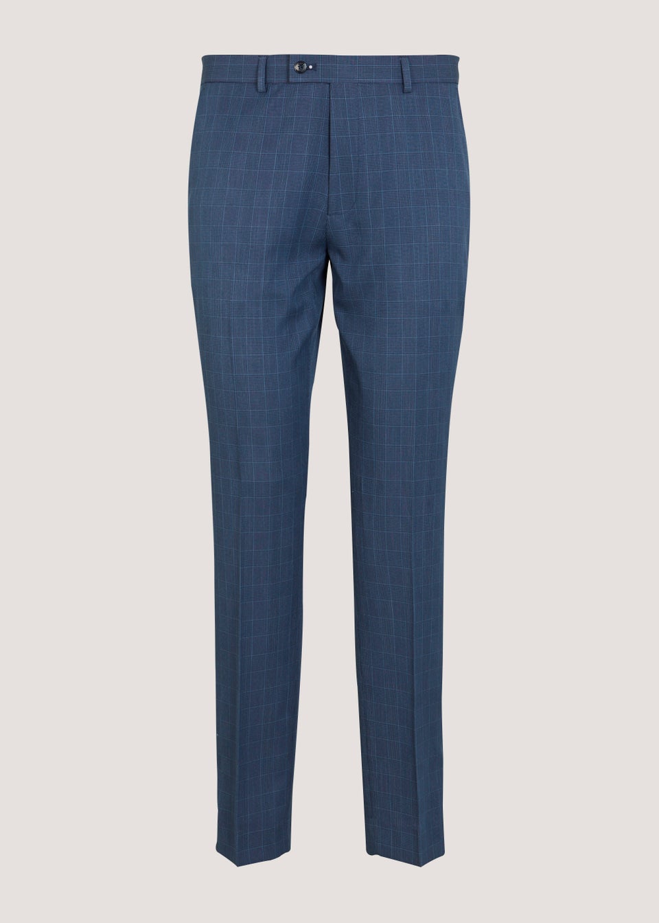 Taylor & Wright Hemsworth Blue Check Slim Fit Suit Trousers