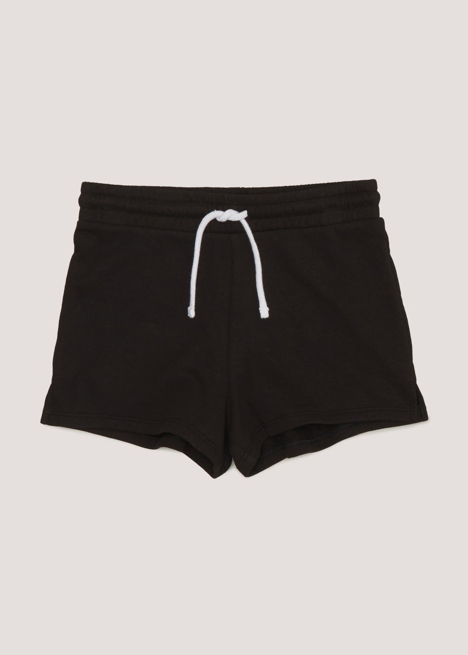 Girls Candy Couture Black Runner Shorts (9-16yrs)