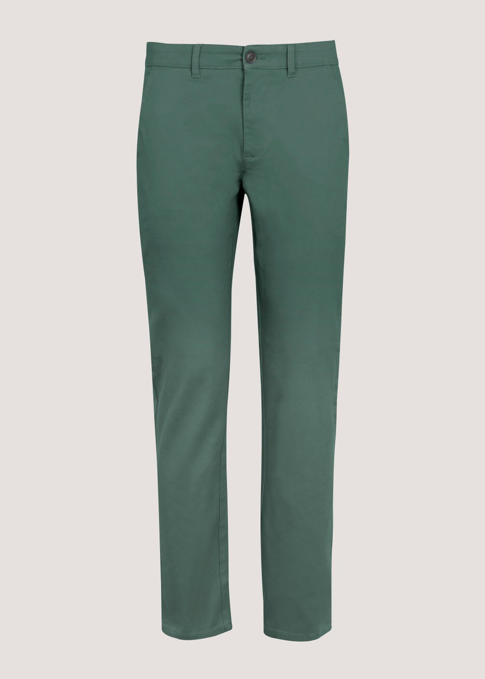 Teal Straight Fit Stretch Chinos