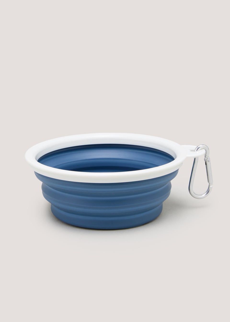 Blue Collapsible Pet Bowl (13cm) Matalan