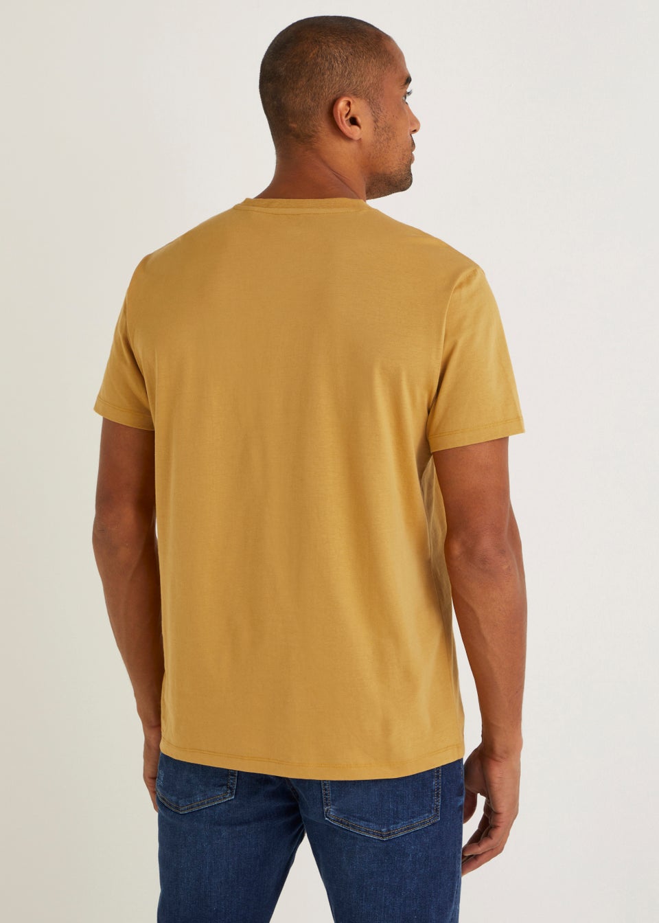mustard v neck top