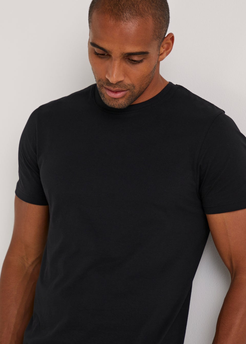 2 Pack Black T-Shirt Vests - Matalan