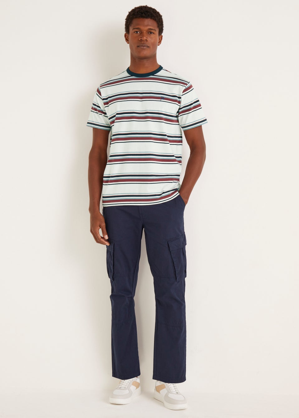 Burgundy Stripe T-Shirt