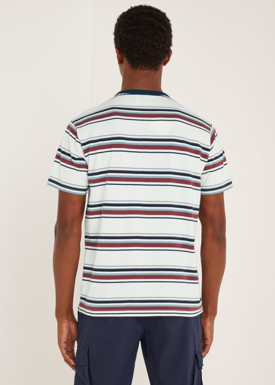 Burgundy Stripe T-Shirt