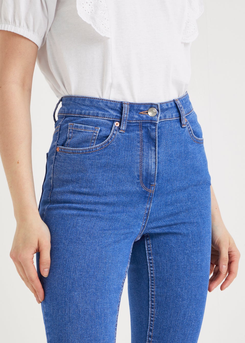 April Mid Wash Skinny Jeans