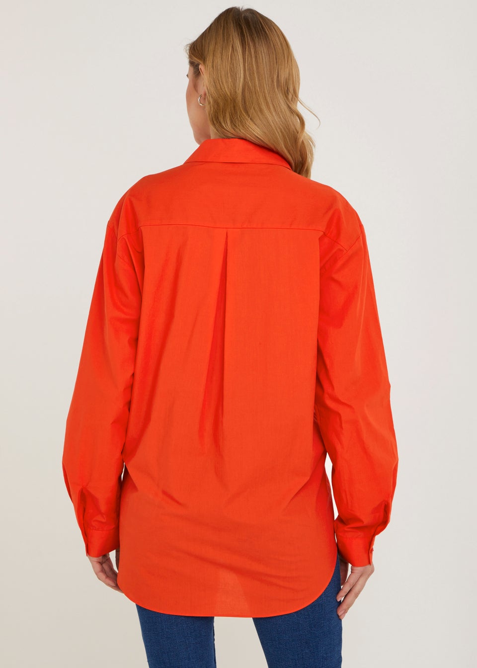 Red Poplin Shirt