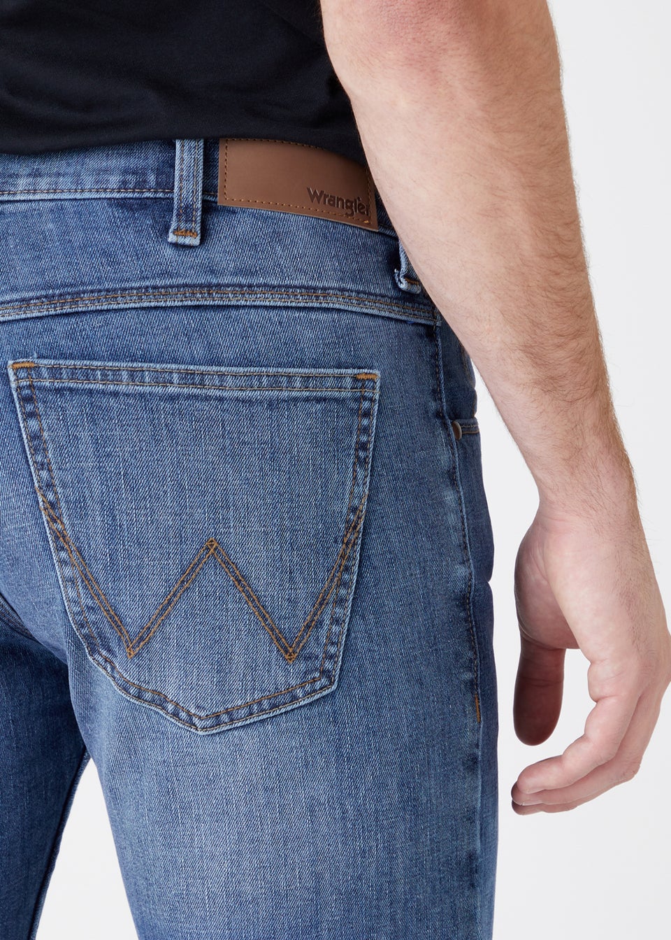 Wrangler Mid Stonewash Slim Fit Jeans - Matalan