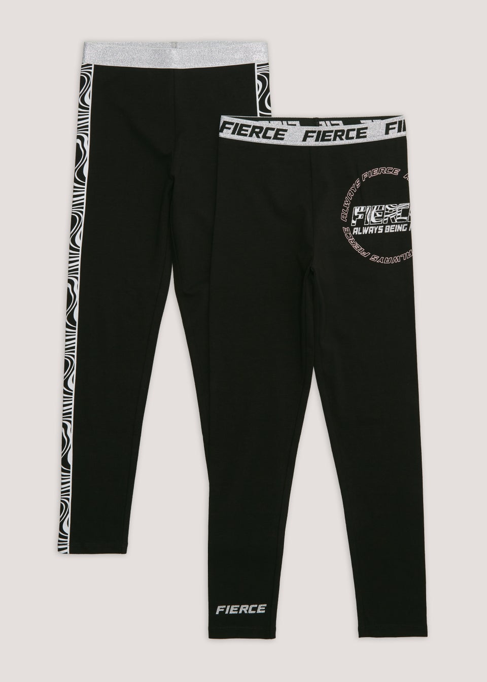 Matalan girls black on sale leggings