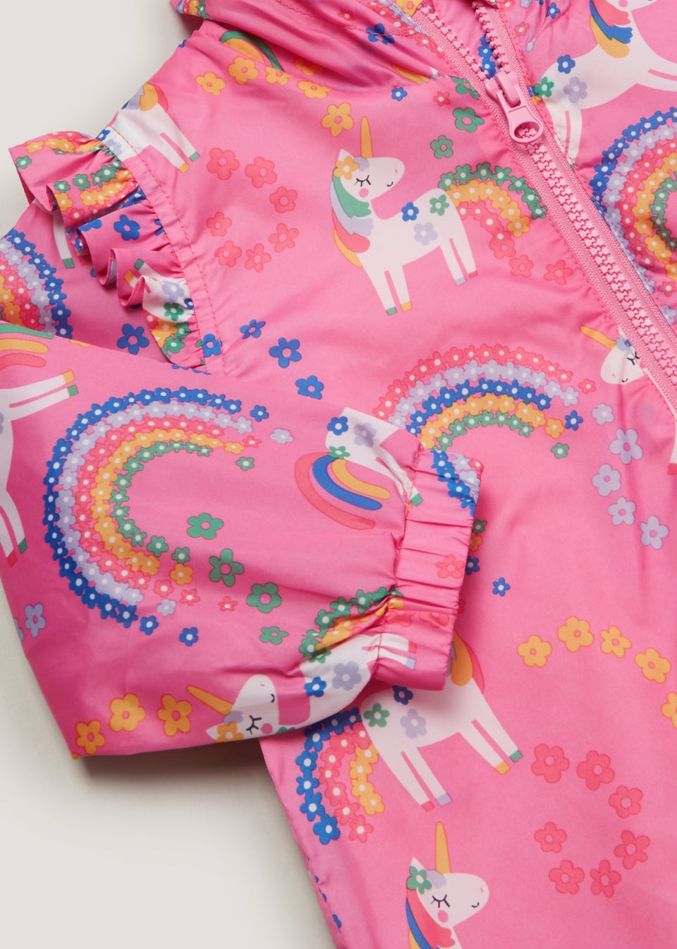 Girls Pink Unicorn Puddle Suit 9mths 6yrs Matalan