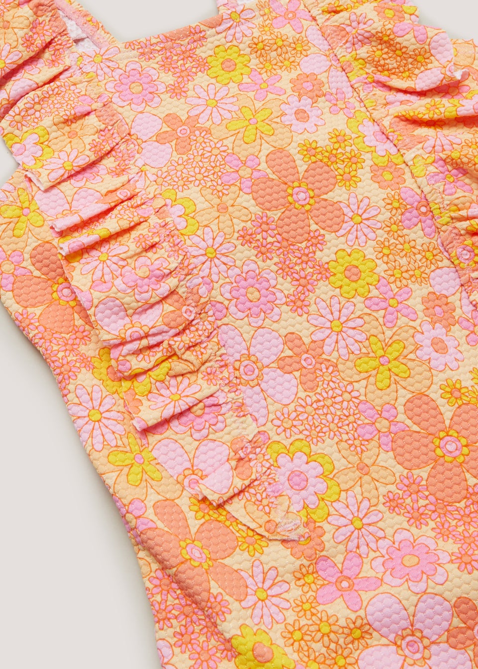 Girls Coral Floral Swimming Costume 3mths 6yrs Matalan