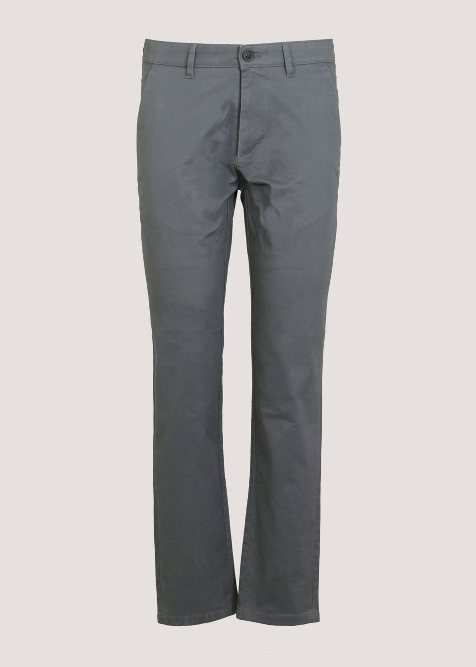 Big Tall Grey Stretch Straight Fit Chinos Matalan