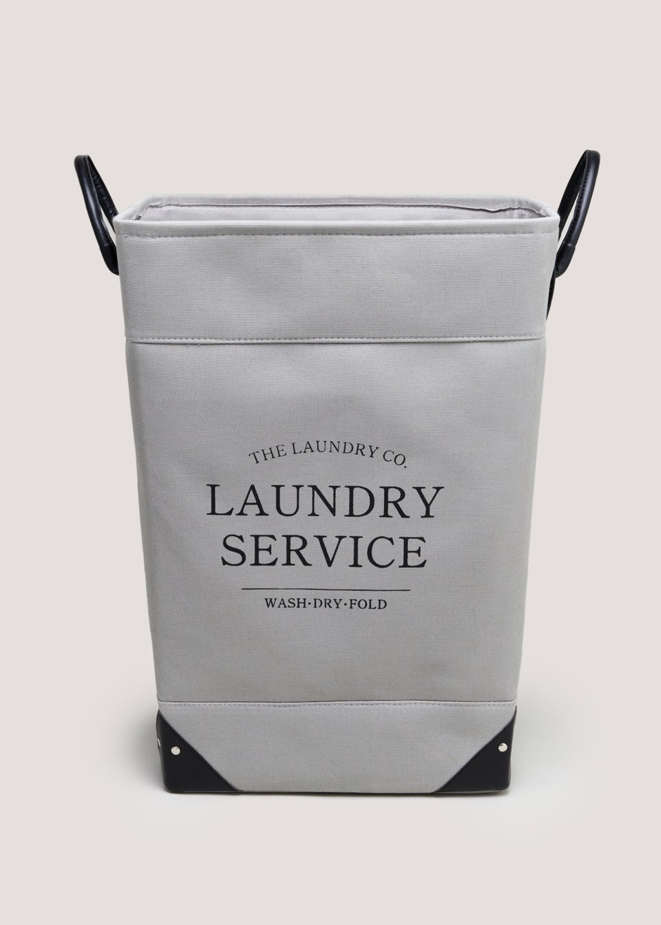 Grey Laundry Co Bin (55cm x 40cm x 30cm)