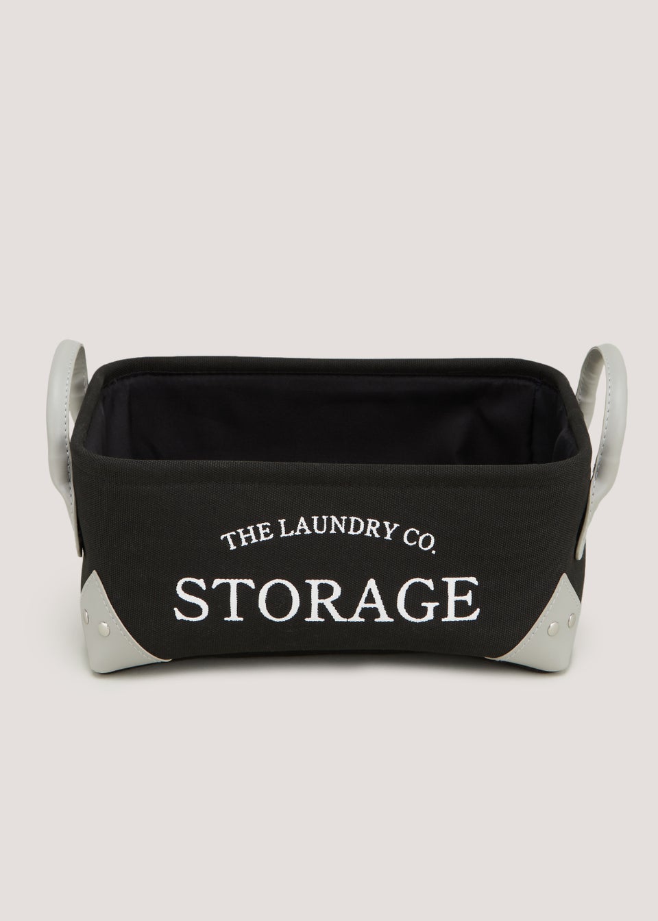 Black Laundry Storage Basket