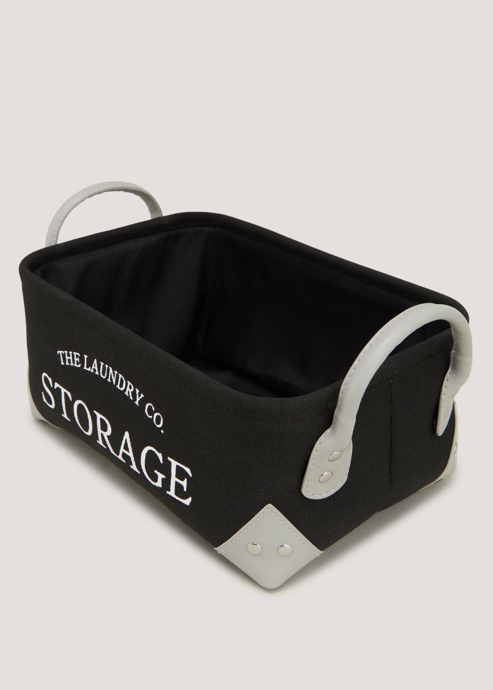 Black Laundry Storage Basket