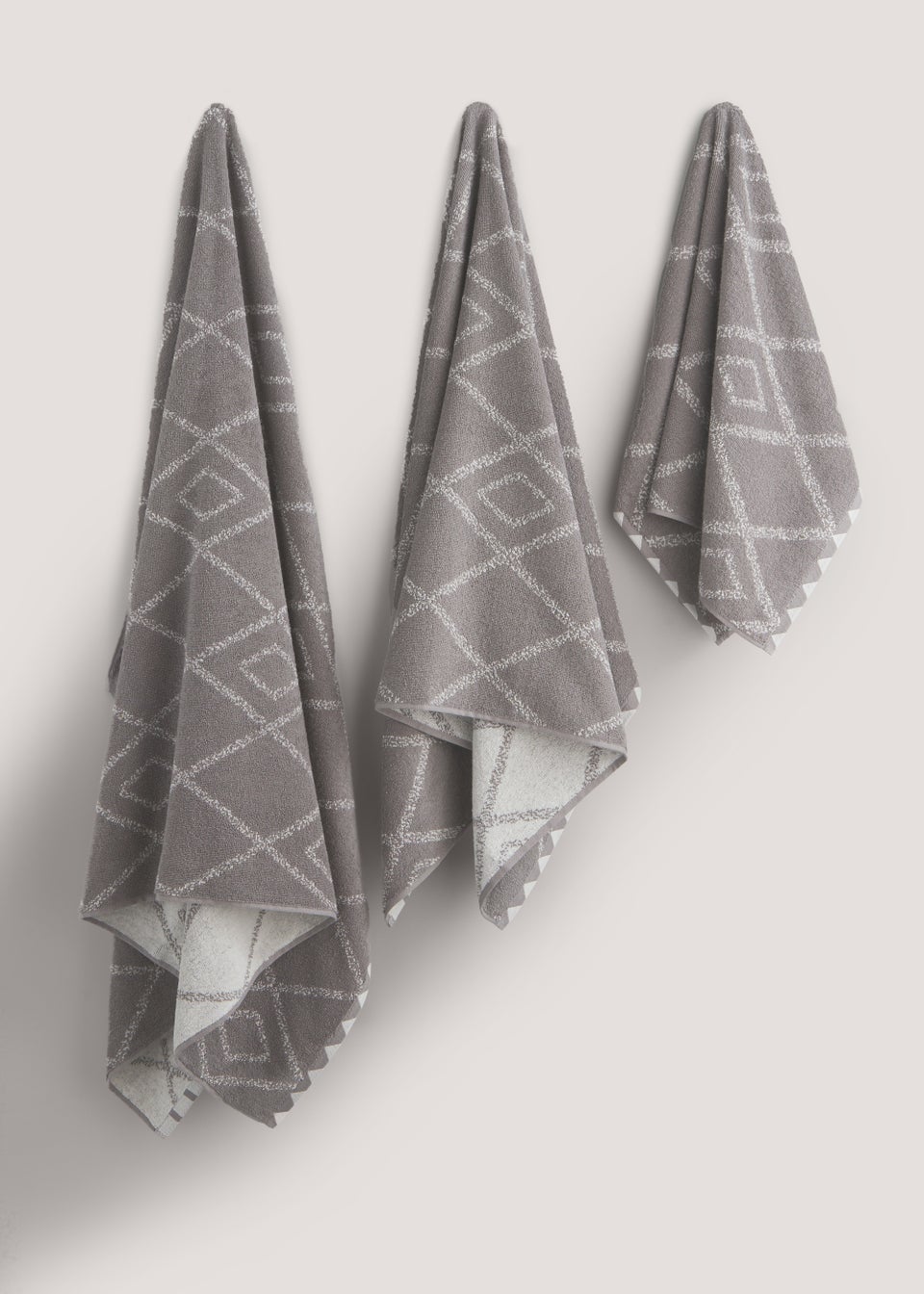 100% Cotton Grey Berber Towels