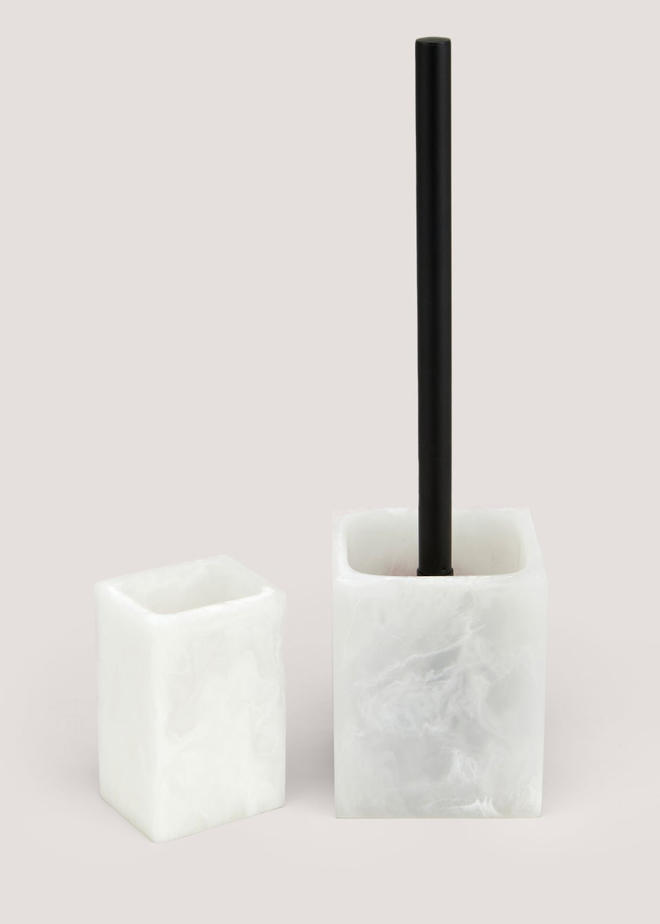 Marble Resin Bathroom Tumbler (11cm x 7.5cm x 6cm)