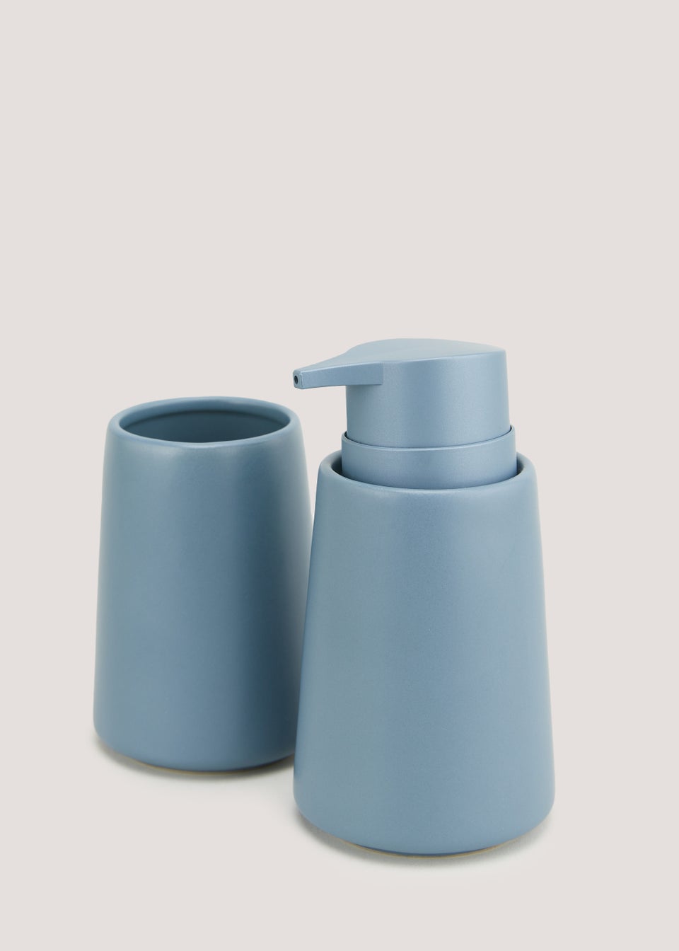 Blue Chunky Ceramic Soap Dispenser (16cm x 9cm)