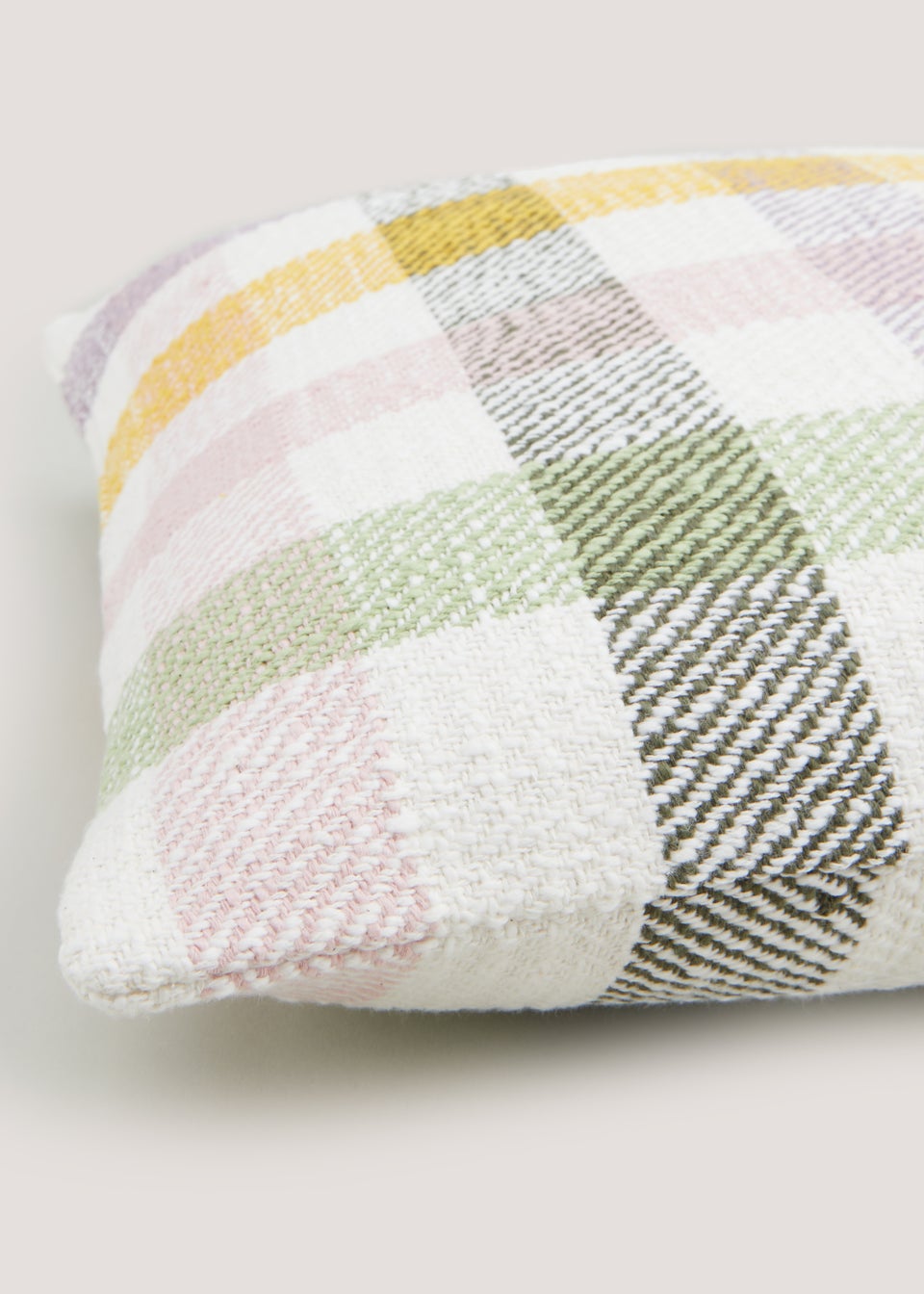 Multicoloured Check Cushion (43cm x 43cm)