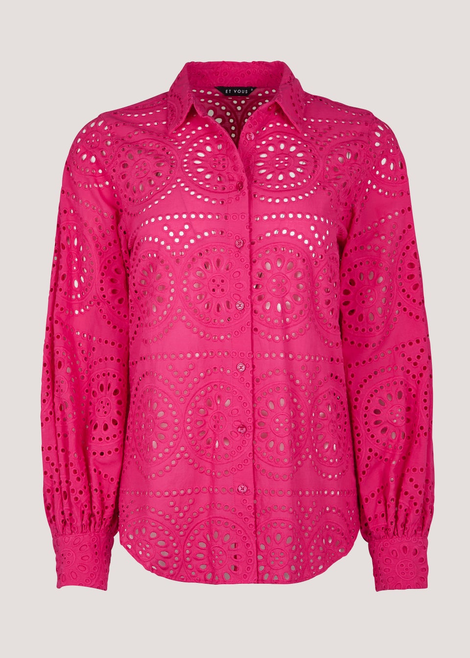 Et Vous Pink Schiffley Shirt