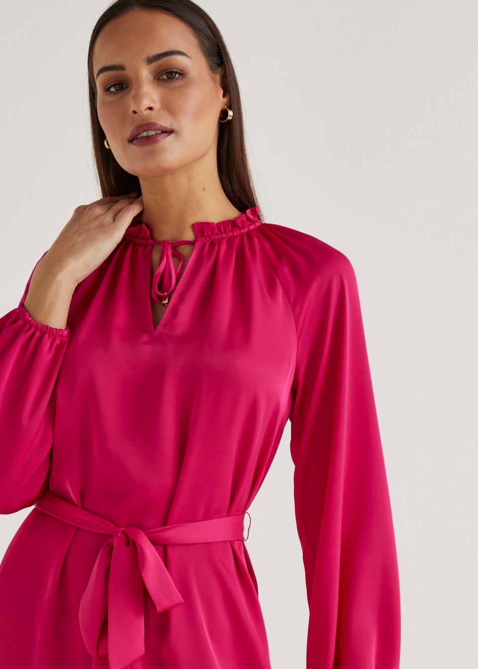 Et Vous Pink Satin Dress