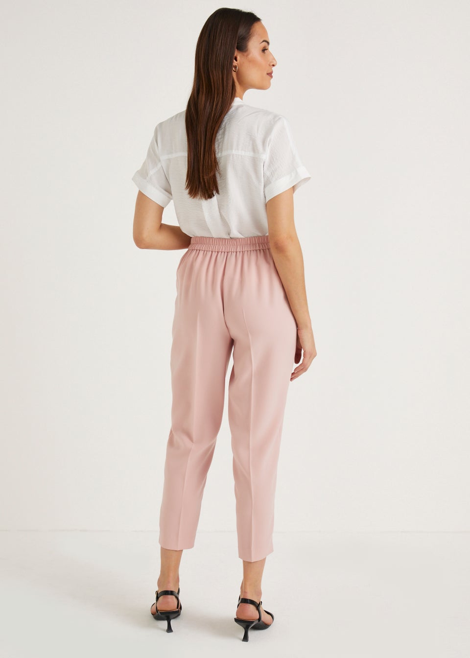 Et Vous Pink Button Suit Trousers