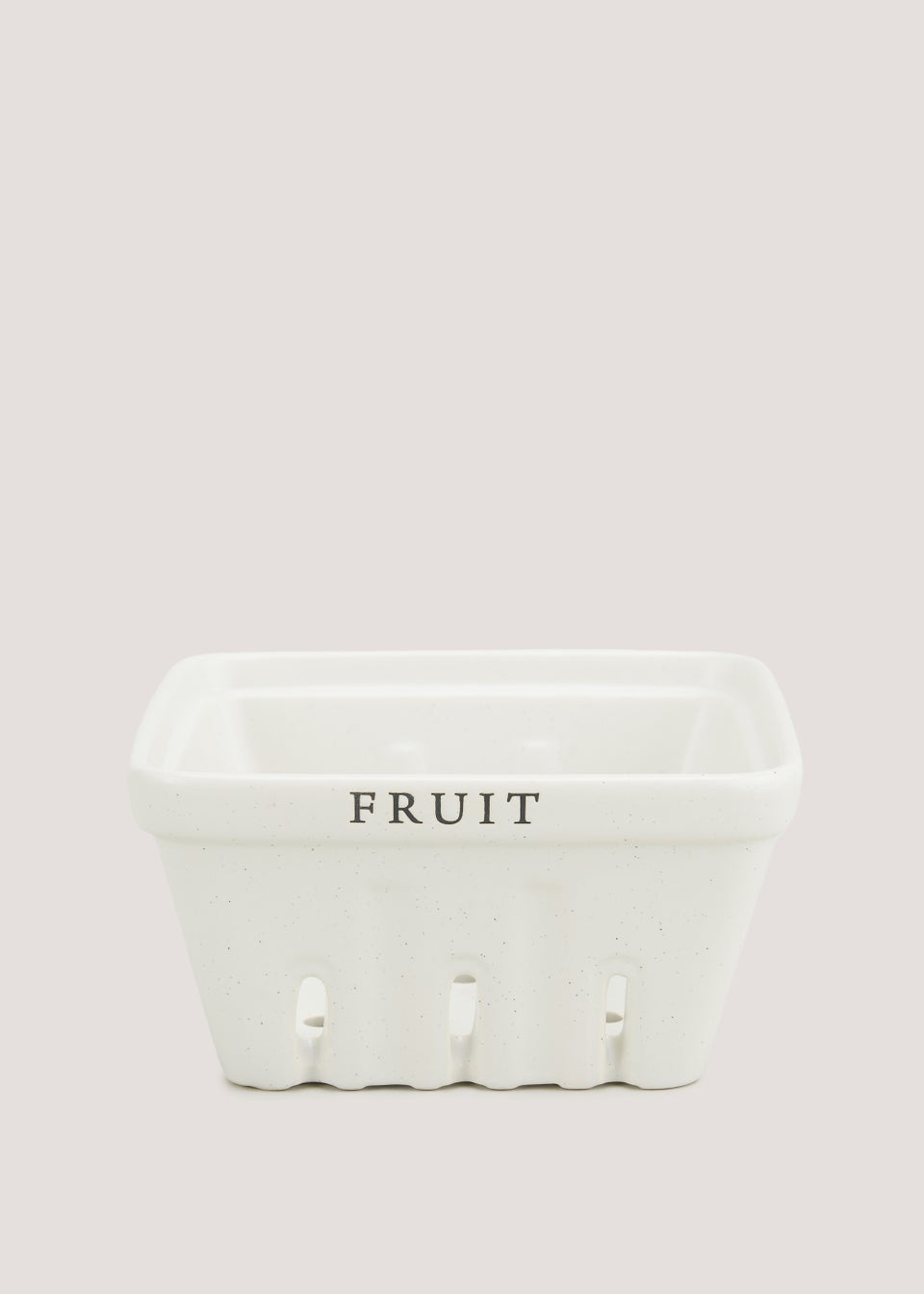 Cream Speckle Fruit Storage (7.5cm x 15cm)