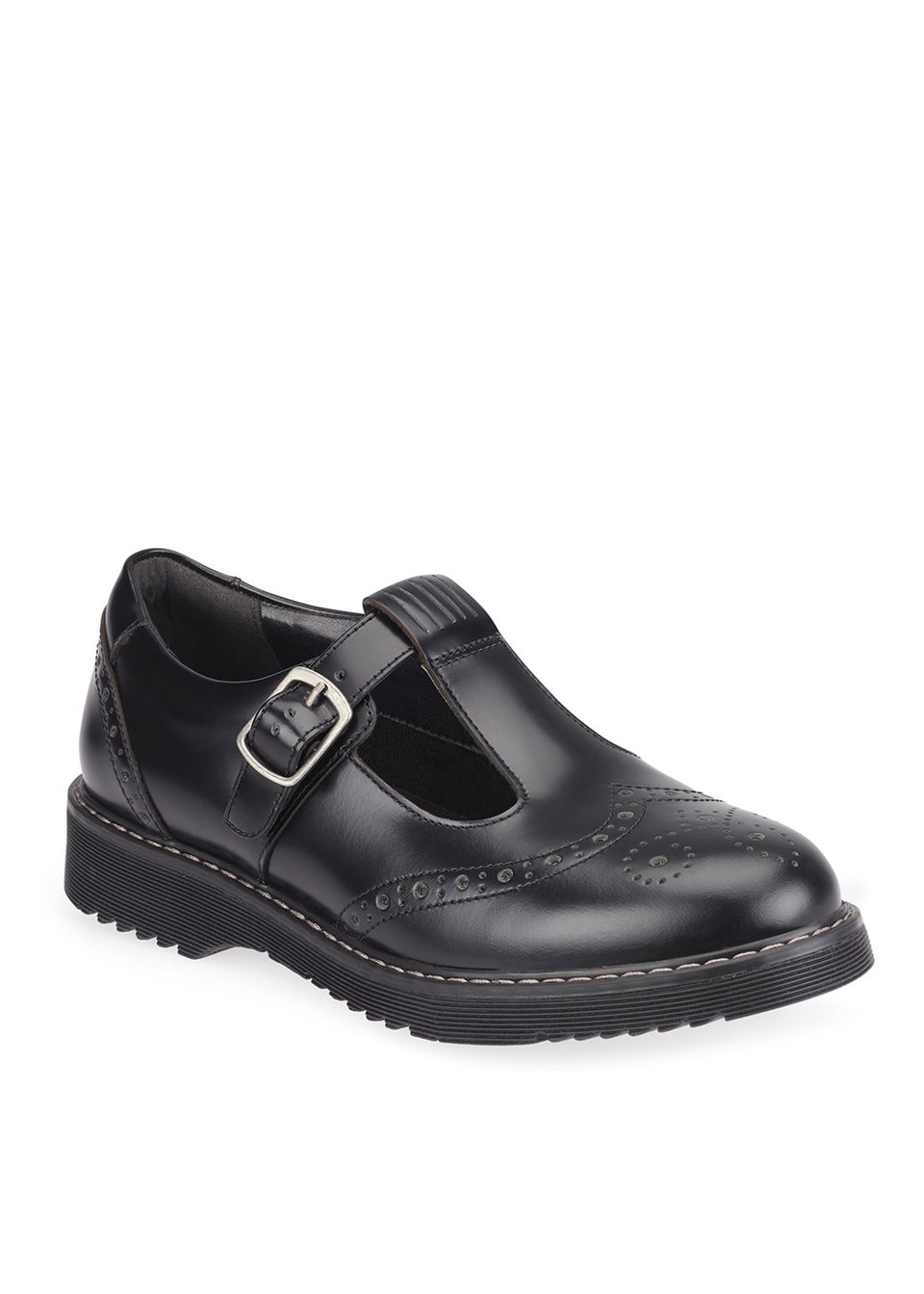 Start-Rite Imagine Black Leather T-Bar School Shoes (Standard Fit)
