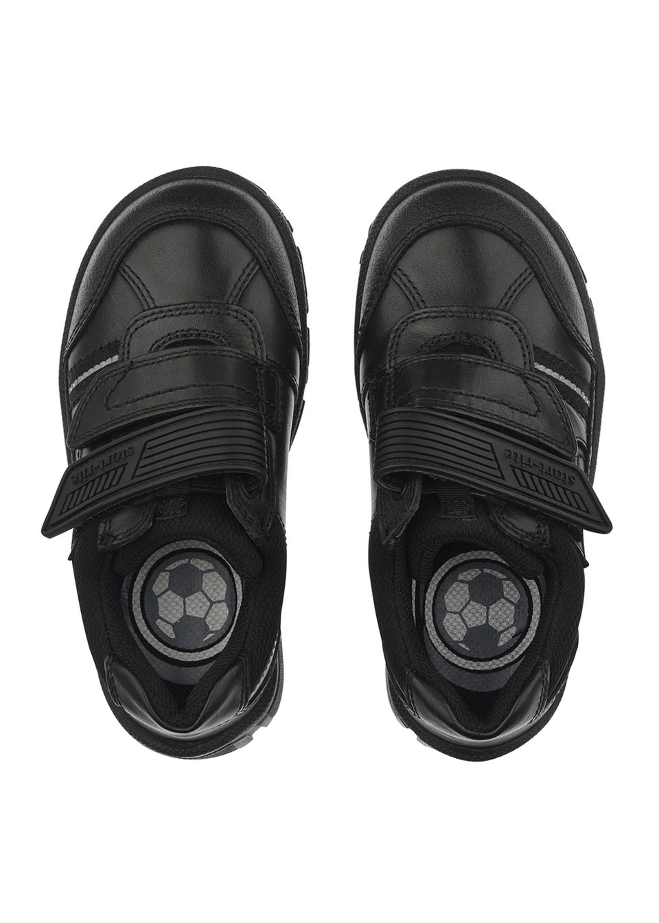 Start-Rite Luke Black School Shoes (Wide Fit G)