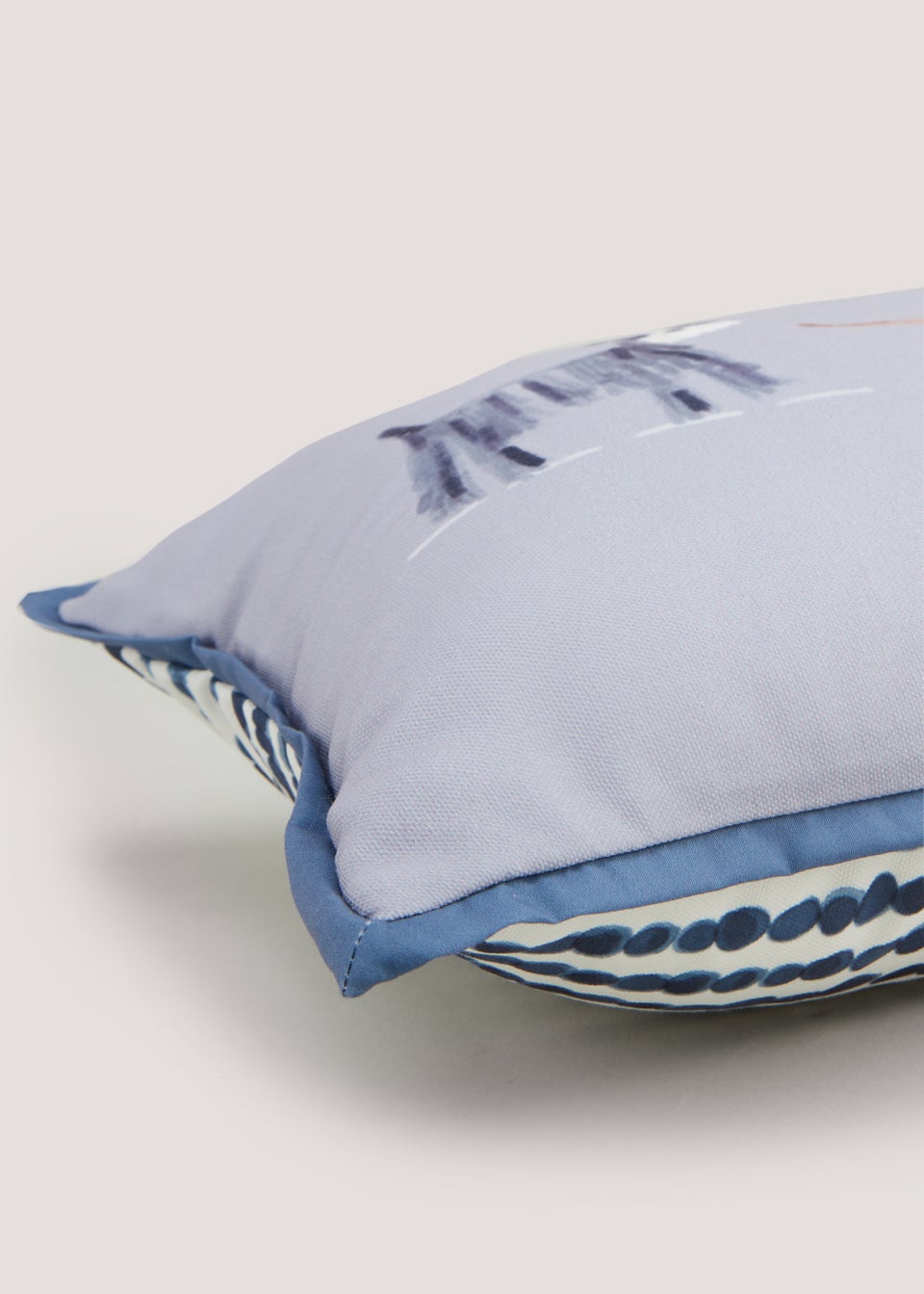 Blue Dog Print Cushion (30cm x 50cm)