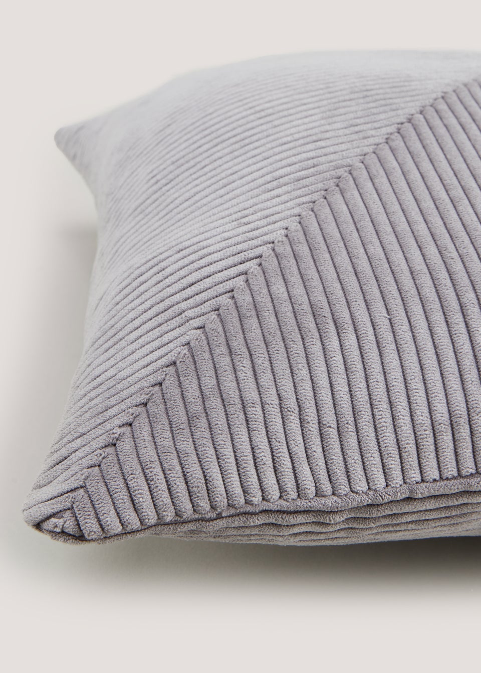 Grey Cord Cushion 43cm x 43cm
