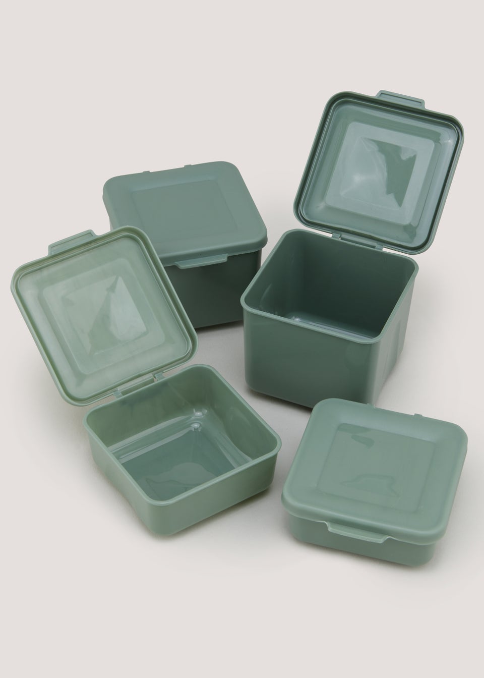 4 Pack Green Snack Pots