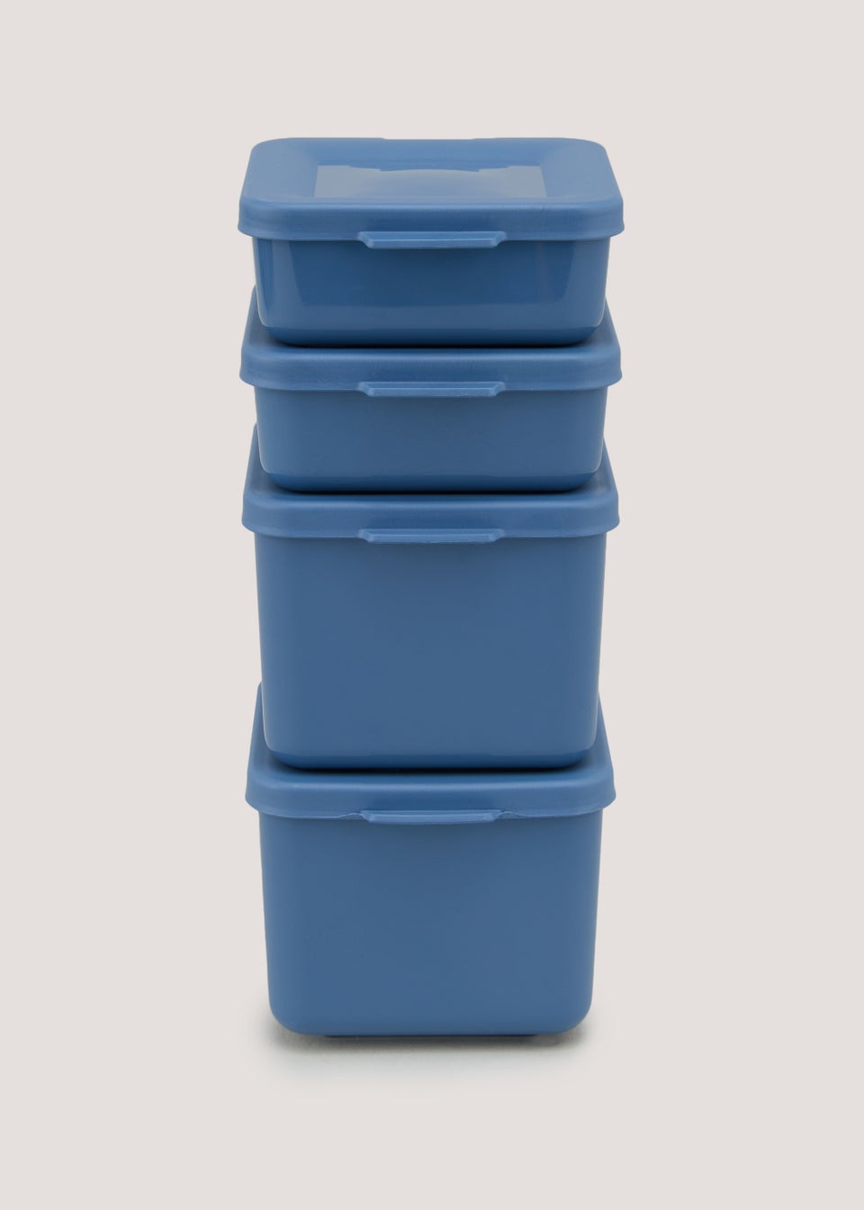 4 Pack Blue Snack Pots
