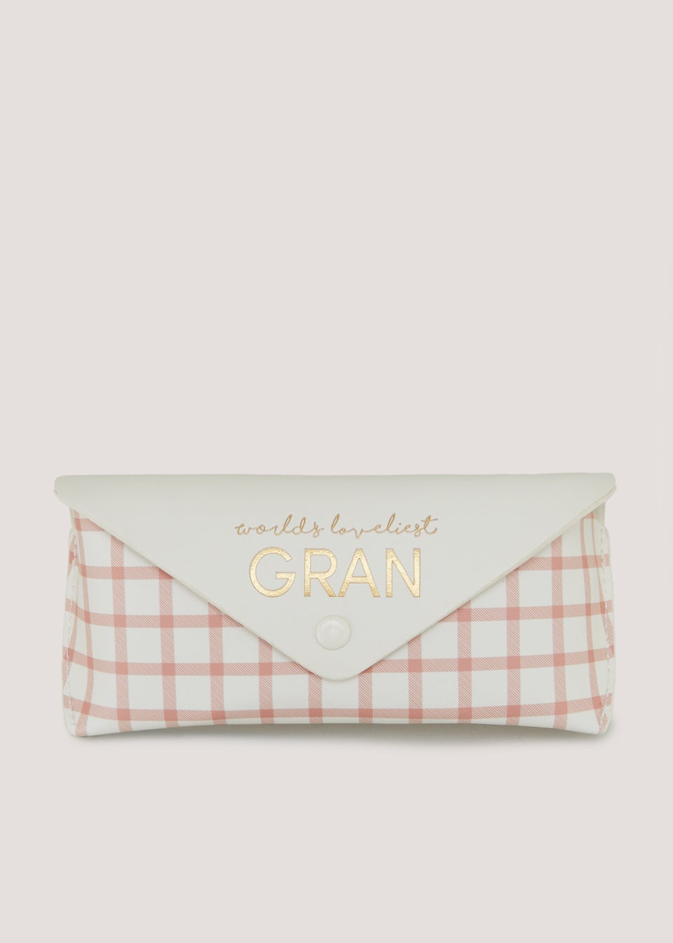 Pink Gingham Gran Glasses Case