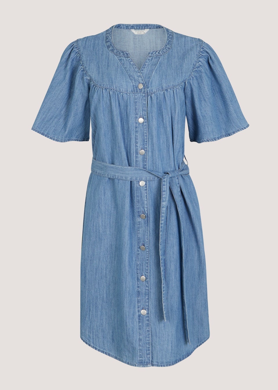 Papaya Petite Mid Wash Button Dress