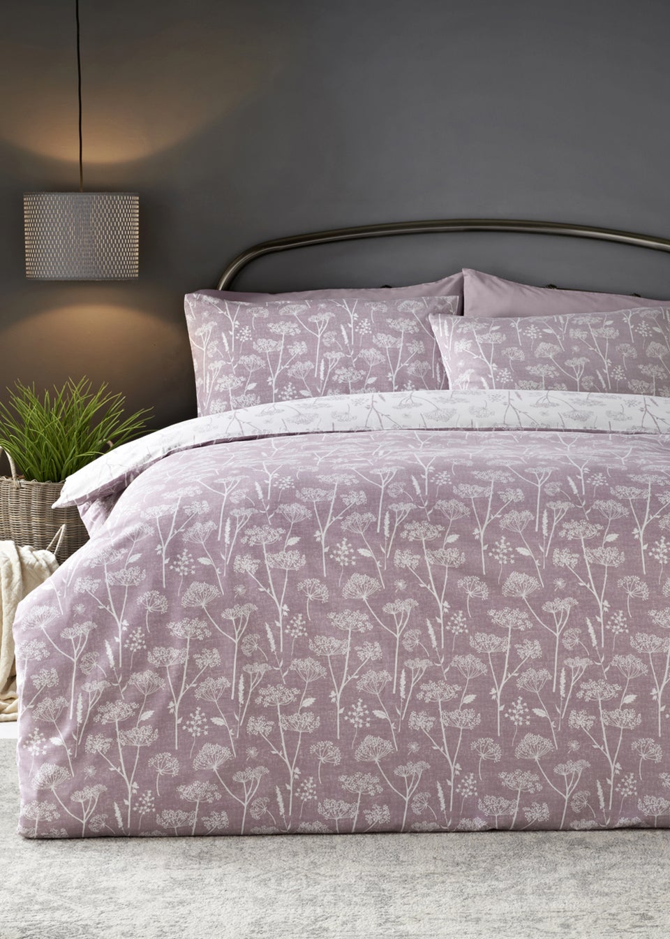 Lilac Parsely Reversible Duvet Cover