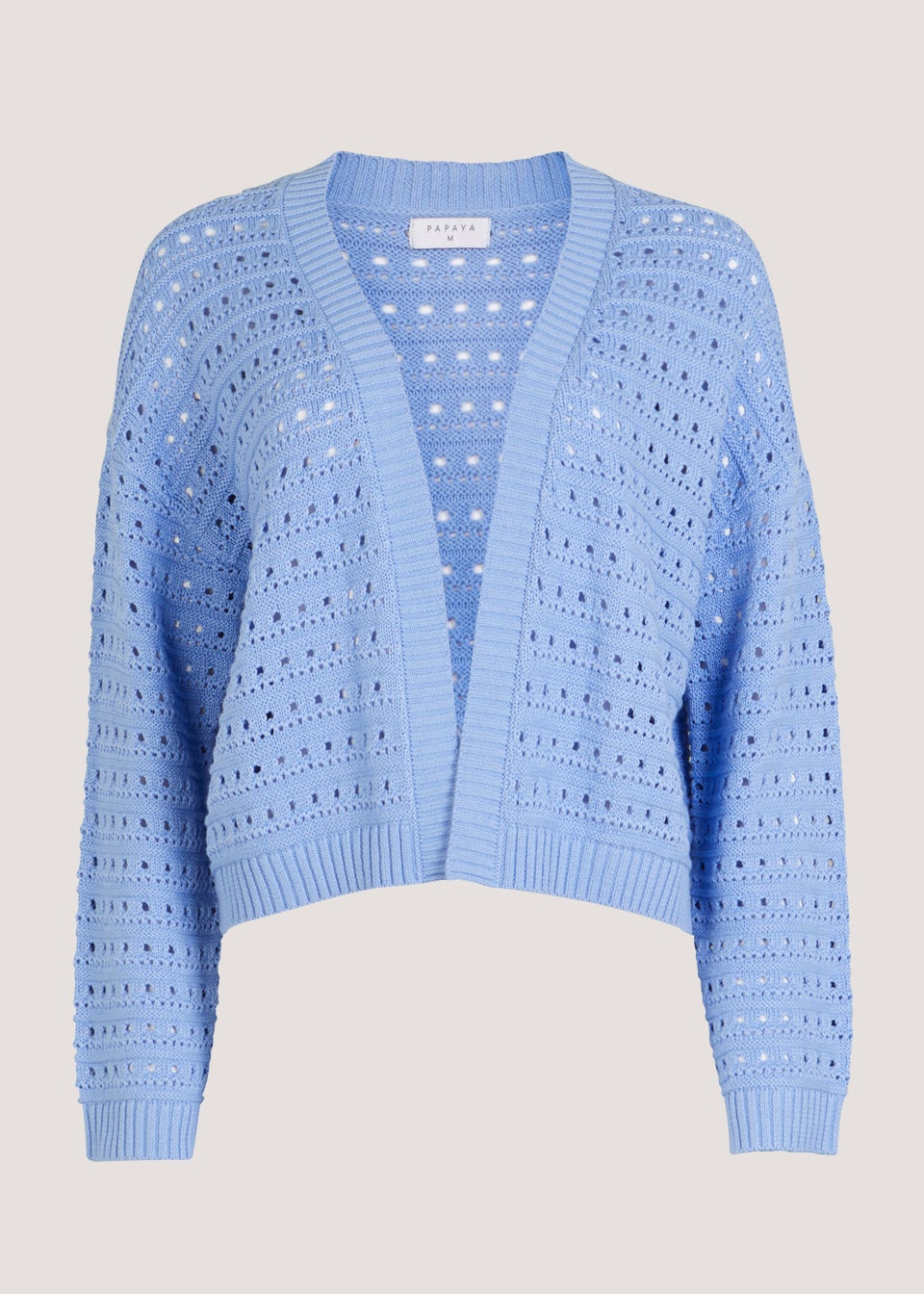 Blue Open Stitch Cardigan Matalan