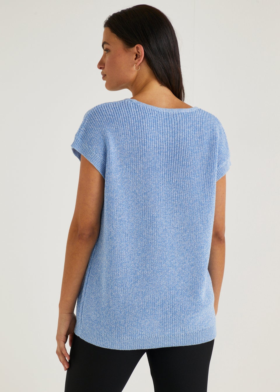 Blue Knitted Top
