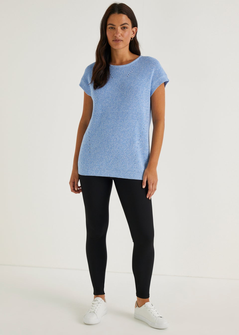 Blue Knitted Top